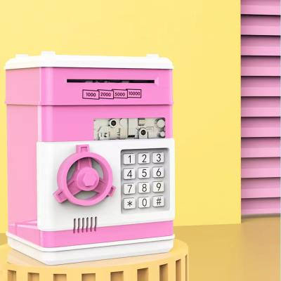 China Durable Kids Mini Piggy Banks ATM Electronic Coin Bank Box For Kids Password Lock Cash Box for sale