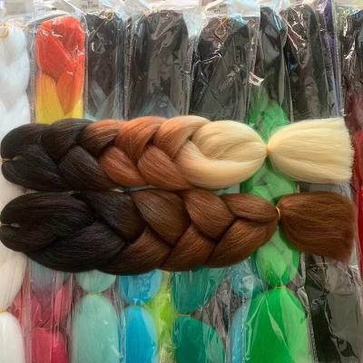 China Yaki C14 C15 Ombre Braiding Hair One Piece Afro Bulk Hair Jumbo Crochet Braids Synthetic Hair Extension for sale