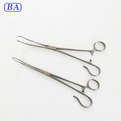 China Metal Medical ENT Laryngeal Tonsil Holding Forceps / Tonsil Grasping Forceps for sale