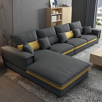 China Vintage Modern Sofa Nordic Wood Fabric Velvet Sofa Mueble Canape Corner Sofa Set Furniture Living Room Sofas Fo for sale