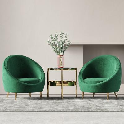 중국 Luxury Modern Fabric Velvet Metal Lounge Accent Egg Armchairs Leisure Chair Office Hotel Living Room Chairs Bedroom Furniture 판매용