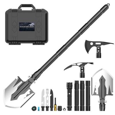 China G33 RESCUE portable multifunctional tool kit include camping shovel, axe, pickaxe, knife, flashlight, survival tool for CAR, outdoor for sale