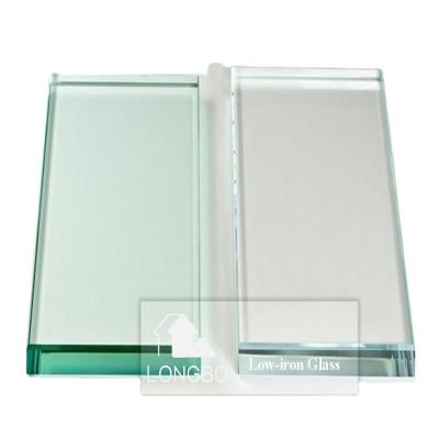 China Low yard hot sale clear iron glass for sale