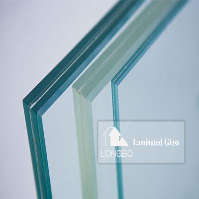 China Bathroom Factory Tempered Laminated Glass Size Beside Tempered Laminated Glass Building Safety Transparent Laminated Glass for sale