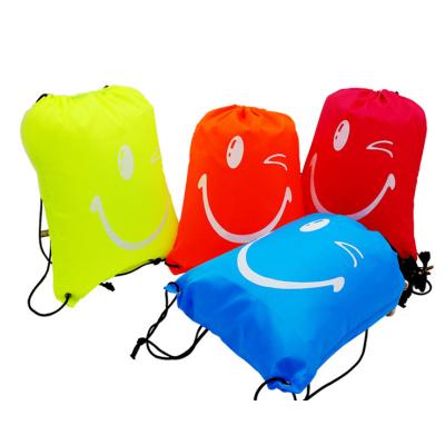 China Custom Logo Print Wholesale Custom Gift Waterproof Gym Bag Backpack Drawstring Bags Shopping Outdoor Promotional for sale