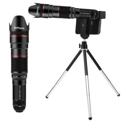 China Aluminum Kit External Adjustable 50X Phone Lens Single-telescope Metal Optical Manual Zoom for sale