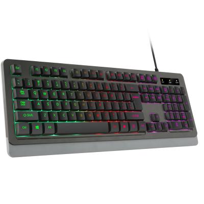 China Membrane USB LED Membrane Keyboard Computer Wired Gamer Keyboard RGB Gaming Keyboard for sale