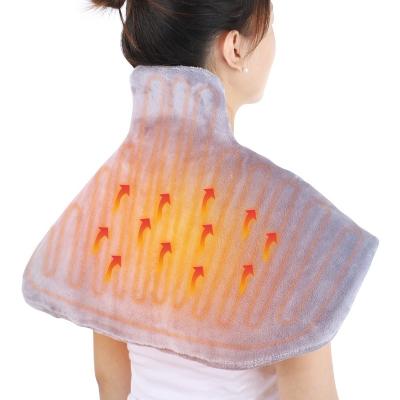 China Body Pain Relief Electric Heating Pad Warmer Heated Mat Large Thermal Blanket Shoulder Neck Warmer Shawl Back Wrap for sale