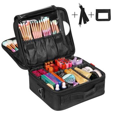 China High Quality Private Label Cosmetic Bags and Cases Portable Cosmetic Case Vanity Train Makeup Box Make Up Case Bag For Ladies for sale