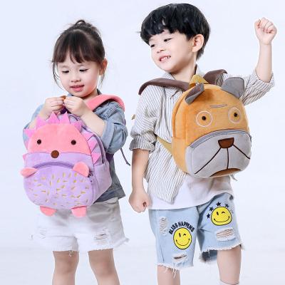 China 2022 Hot Cute Zoo Satchel 3D Cartoon 3D Plush School Backpack Kids Toddler Girls Boys Animal School Bag for sale