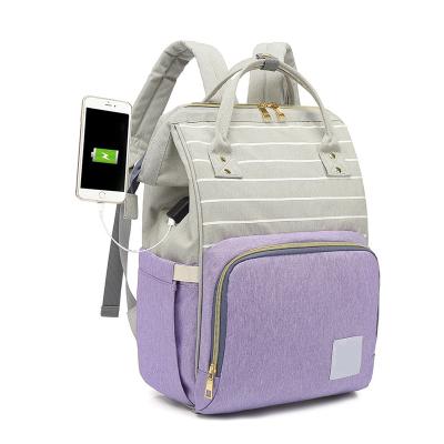 China Custom Wholesale Multi-Funtion Backpack OEM Diaper Packaging Bags Diaper Bags Backpack Organizer Baby Diapers Bag for sale