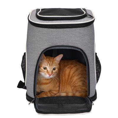 China Wholesale Waterproof Custom Viable Cat Animals Food Pet Backpack Breathable Carrier Bag Travel Dog Harness for sale