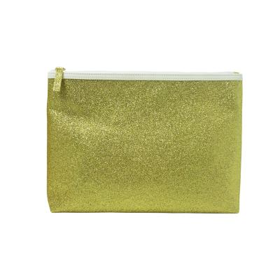 China Wholesale Fashion Glitter Vintage Maiden PVC Cosmetic Bag PVC Glitter Cosmetic Bag Portable Makeup Bags for sale