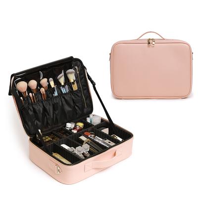 China High Quality Own Logo Makeup Lash Extension Train Case Makeup Train Case Travel Cosmetic Case for sale