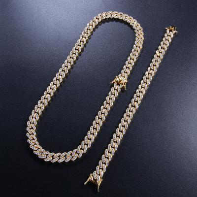 China FASHIONABLE manufacturer Wholesale Customization straining necklaces for men's cuban necklace hip hop cc necklace for sale