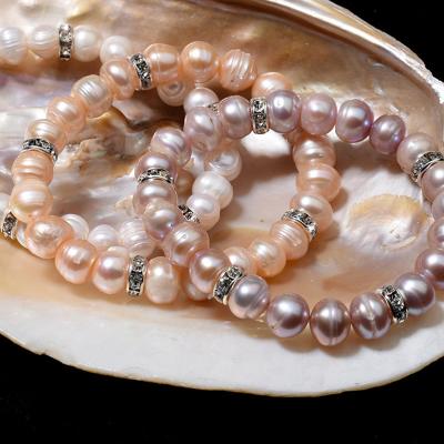 China manufacturer customized freshwater pearl tahitian necklace TRENDY real pearl bracelet natural baroque pearl necklace manufacturer for sale