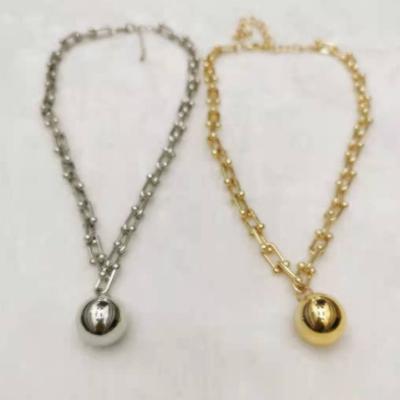 China Newest Fashion CLASSIC 18K Gold Plated Custom Tasty Jewelry Necklace for sale