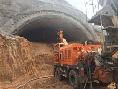 China Elelctric Motor Diesel Engine Robotic Shotcrete Machine Travelling Speed 0 - 15km/h for sale