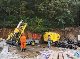 China 500m Profundidade de perfuração Máquina de perfuração para mineração subterrânea à venda