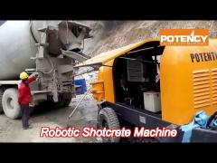 electric / diesel concrete shotcrete robot wireless remote control for tunnel