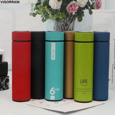 China Best Selling PORTABLE Vacuum Insulated 1/2 Liter Coffee Cup Base Double Walled Custom Water Bottles Metal Tumbler Minimum Minimum for sale