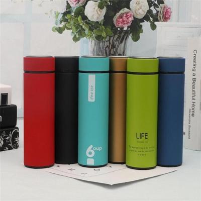 China 500ml Vacuum PORTABLE Smart Tumbler Stainless Steel Filter Cup 500ML Water Bottle Metallic Printing For Kids VR-A-6932 for sale