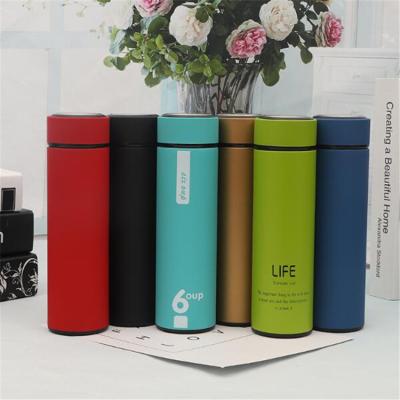 China Portable Camping 500ML Travel Water Bottle French Press Steel Filter Stainless Insulated Coffee Mug VR-BWB-B-573 for sale