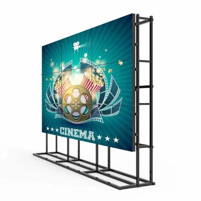 China Commerciële LCD-TV-muur 46 inch 1,8 mm vloer staande reclame splicing muur Te koop