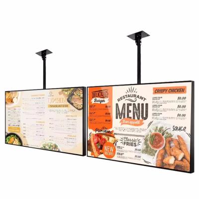 China High Brightness Advertising Display Shop Window Monitor Restaurant Digital Signage for sale