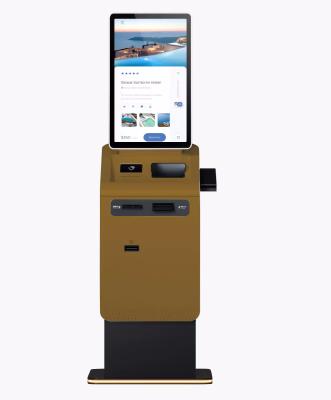 China Interactive Self Service Kiosk With Credit Card And Mobile Payment Face Recognition for sale