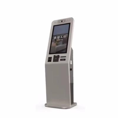 China Touch Screen Self Checkin Kiosk With Integrated Disorder Card Issuance System for sale