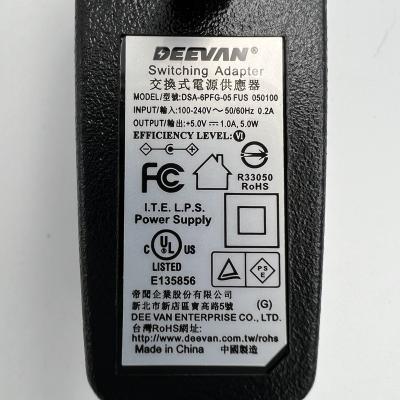 China Electrical Appliances 5V 1A USA Switch Adapter FOR UL/FCC PSE Provide SAFETY LICENSE for sale