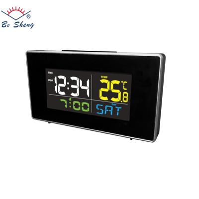 China BRIEF Color Display Digital Cold Room Clock with Temperature for sale