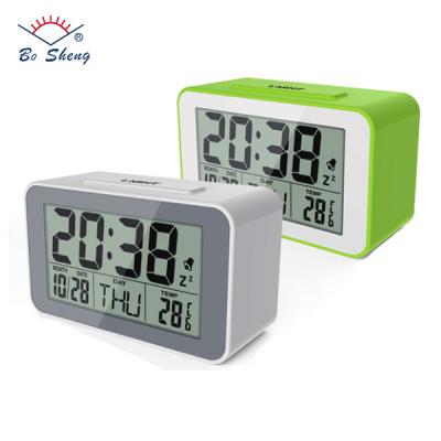 China Calendars Candy Color Case LCD Display Digital Clock With Calendar / Temperature / Birthday Remind (GH170) for sale