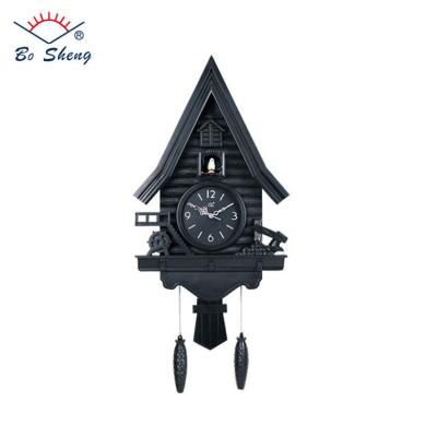 China Large Size Cuckoo Wall Clock Style Simple Antique Black Color Large Modern Wall Clock for sale