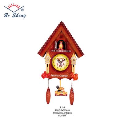 China Cheap Wall Clock Modern Design Clock Clock With Birds 25*6.5*32cm for sale