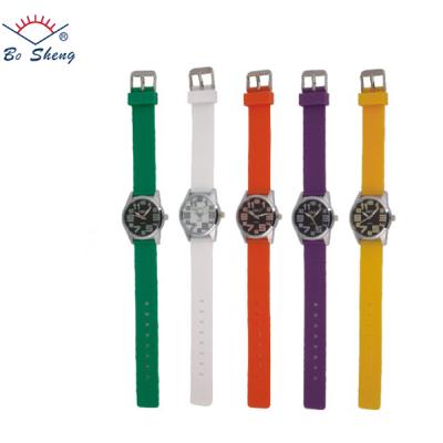 China Japan plastic quartz watch PU strap MVT wrist silicone non-specific unisex watch for sale