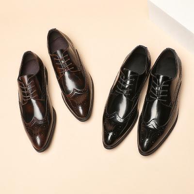 China Low Moq Deodorization Scare Latest Genuine Leather Custom Gentleman Shoes For Business Men Black And Oxford Stylish Shoe for sale