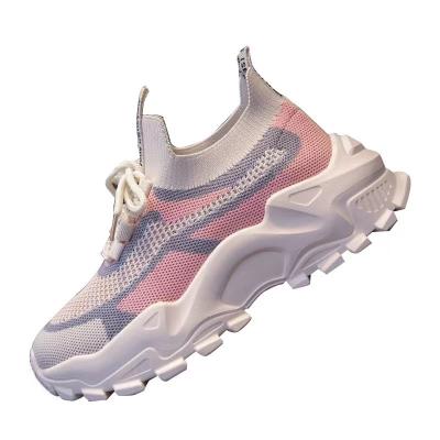 China New Arrival EVERGREEN Ladies Girls Fashion Height-increasing Sneakers For Women Breathable Running Shoes for sale