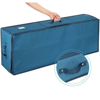 China Large Capacity Foldable Christmas Cloth Oxford Bag Viable Gift Storage Box Xmas Gift Matching Xmas Sack for sale