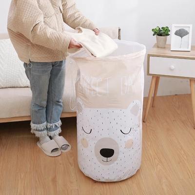 China Movable Storage Bag Kindergarten Quilt Bag Clothes Luggage Packing Bag Mouth Beam Comforter Bag Minimalist Moisture-Proof Storage for sale