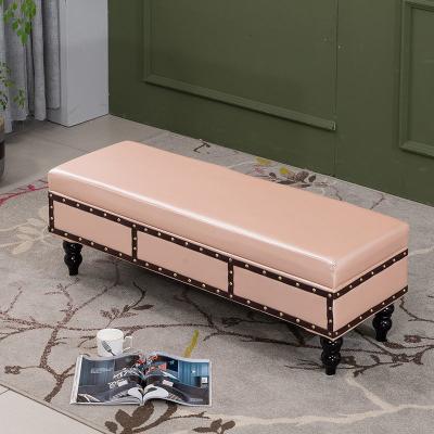 China Expandable Bed End Stool Change Shoe Stool Door Storage Can Sit Adult Clothing Store Sofa Bench Trial Storage Stool for sale