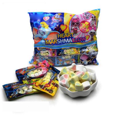 China Natural halal sweets marshmallows heart shaped candy in bag for sale