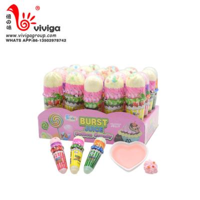 China Natural cotton candy cotton candy new product colorful delicious fruit jam liquid marshmallow candy for sale