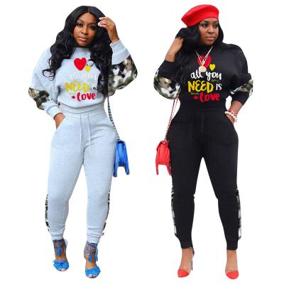 China FE017 Fashion Casual Fleece Anti-Pilling Women's Wear Sexy Two Piece Sets Cross Border Women's Two-Piece Sets for sale