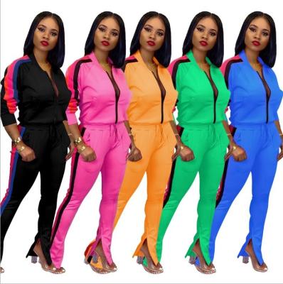 China Anti-UV Ready To Ship 8139 Sportsuit Women Winter Casual Sweatsuit Two Piece Sets Sport 9colors Available for sale