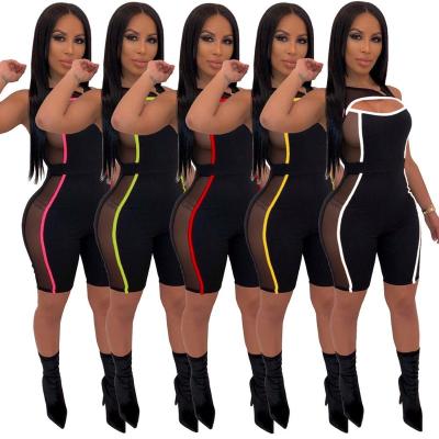 China MOQ 1pc hollow perspective women's repair anti-static hot sexy fashion design overalls for sale