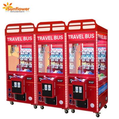 China Hot Sale London Bus Toy Claw Crane Game Machine Kids Coin Operated Game Machine Indoor Gift Vending Machine for sale