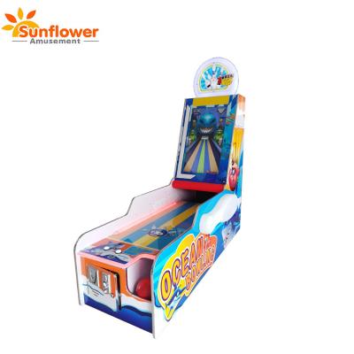 China Amusement Arcade Coin operated redemption 1 Player Ocean bowling video game machine with ticket back for sale