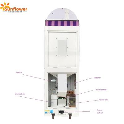 China 2018 Sunflower new arrival popular capsule vending game machine for sale,lollipop/candy vending game machine for sale